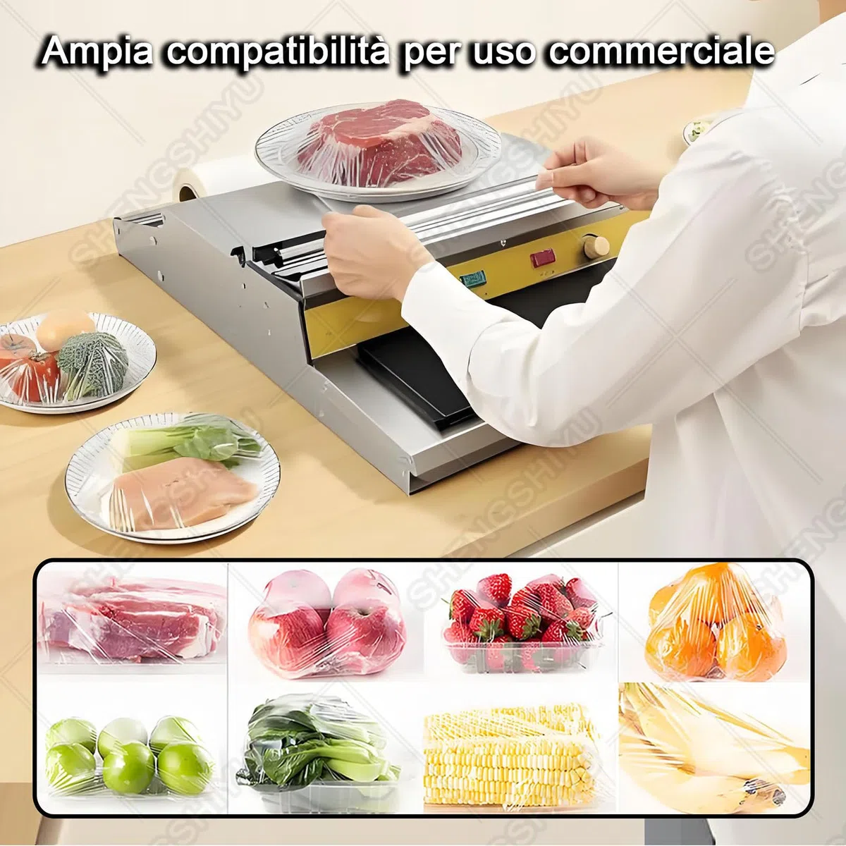 Equipo de Sellado para Film Alimentario, Temperatura Regulable