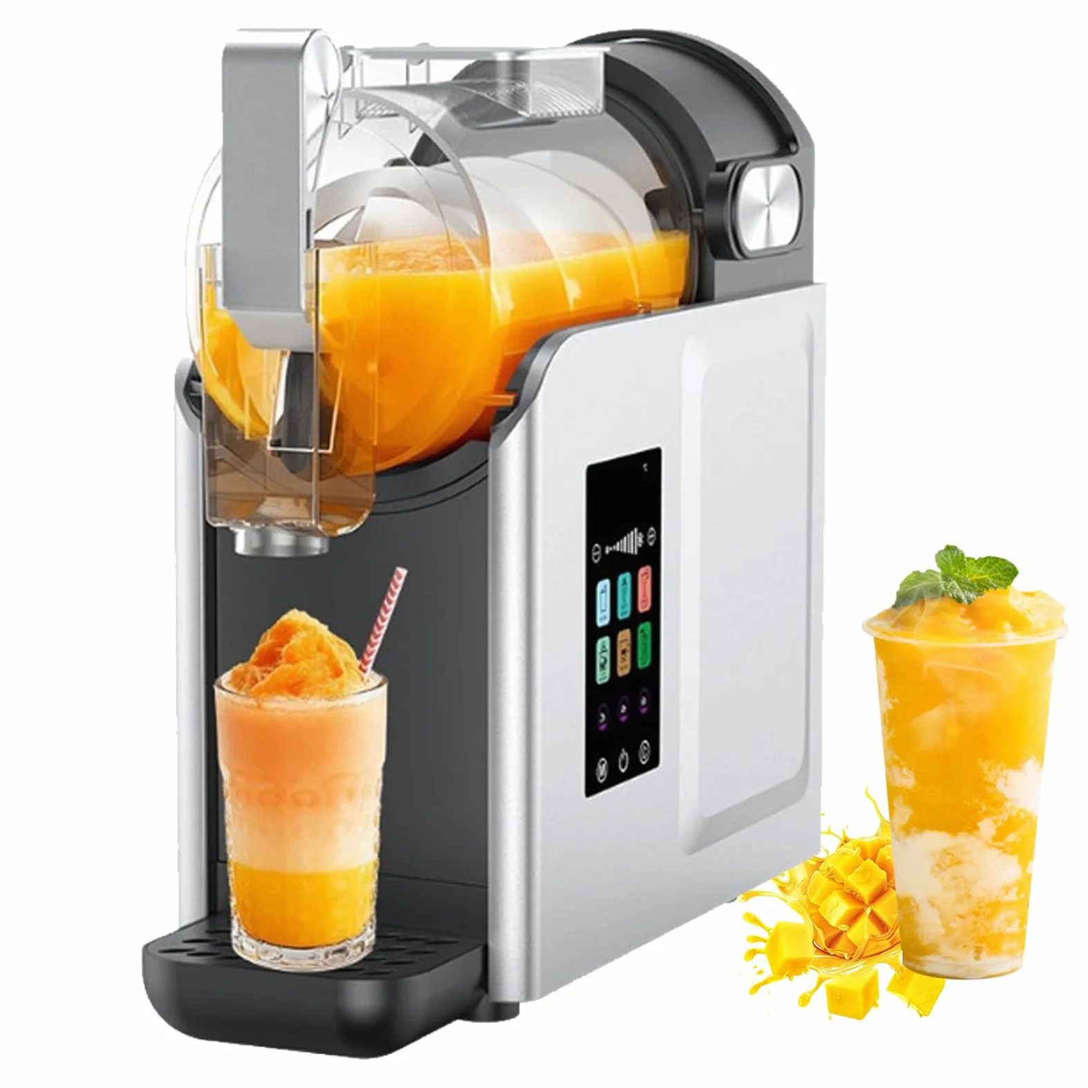 Máquina De Granizados, 2 Litros, Máquina Profesional Para Bebidas Congeladas Con Autolimpieza, 6 Modos Preestablecidos, No Necesita Hielo. Máquina De Granizados Para Batidos, Helados Suaves Y Frappés