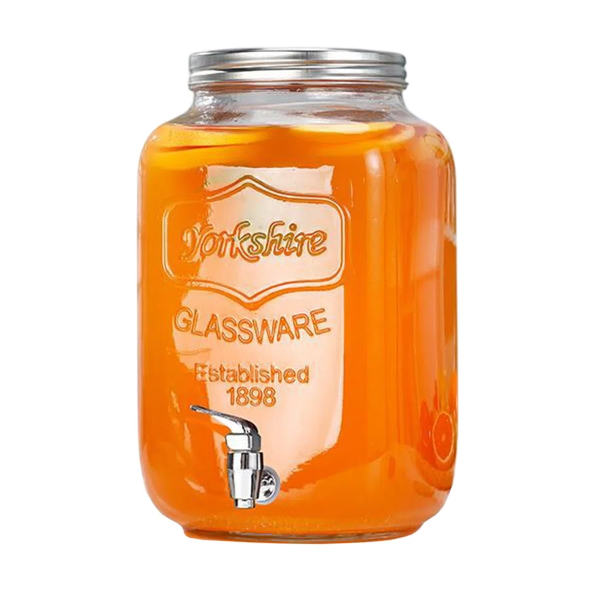 Dispensador De Agua De Vidrio - Recipiente De Vidrio Impermeable Con Grifo,Dispensador De Bebidas - Para Patio Buffets Cumpleaños Navidad Bodas Acción De Gracias Año Nuevo
