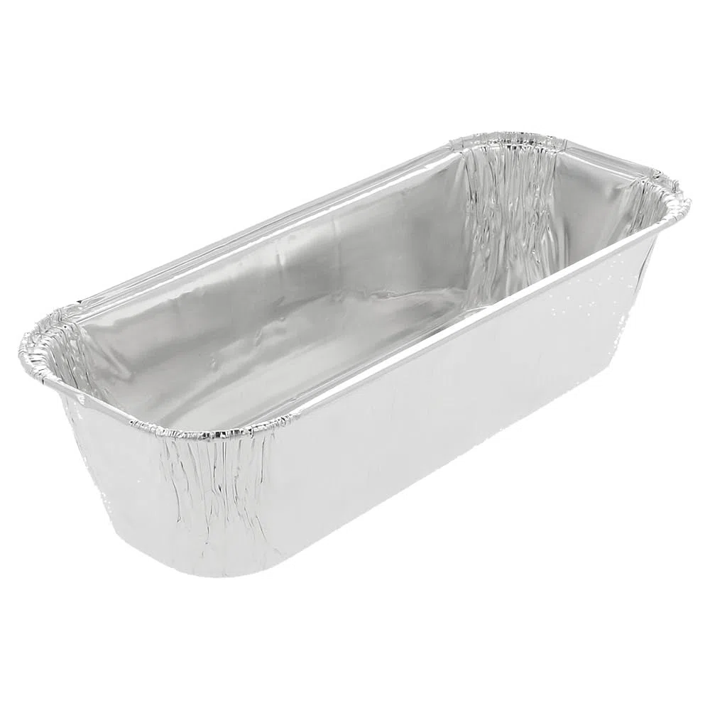 García de Pou 135.41 Recipientes Plum Cake, 600 ml, 20.6 x 8.1 cm, 100 unidades, Aluminio