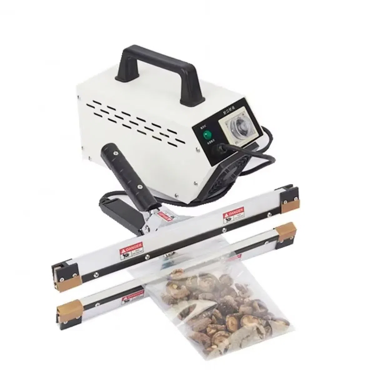 Sellador térmico de mano para poliéster, papel de aluminio, bolsas de papel kraft, calentamiento de temperatura constante de doble cara, sellado rápido, fácil de usar, para almacenamiento de alimentos
