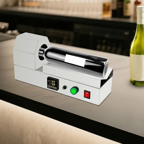 Máquina eléctrica del encogedor de la cápsula del vino, sellador de calor digital del PVC para el envoltorio de la botella, tapa de la mesa compacta con la temperatura ajustable, calefacción rápida de