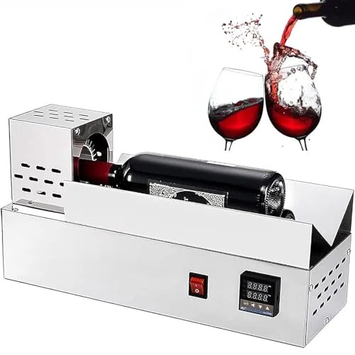 Sellador de la botella de vino 600W, herramienta de encogimiento de calor LCD para las tapas por debajo de 80m m, máquina de coser de acero inoxidable con control de temperatura preciso para la elabor