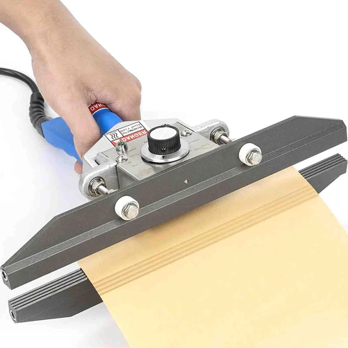 Sellador térmico de mano con temperatura y longitud ajustables para sellar bolsas de plástico en almacenamiento de alimentos y conservación fresca, 400 mm