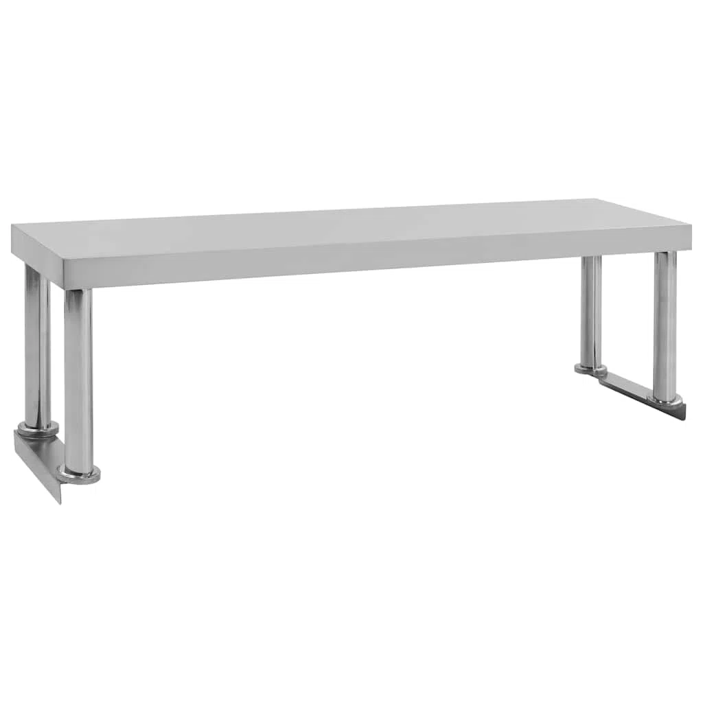 Mesa de trabajo de acero inoxidable con tablero superior 120 x 60