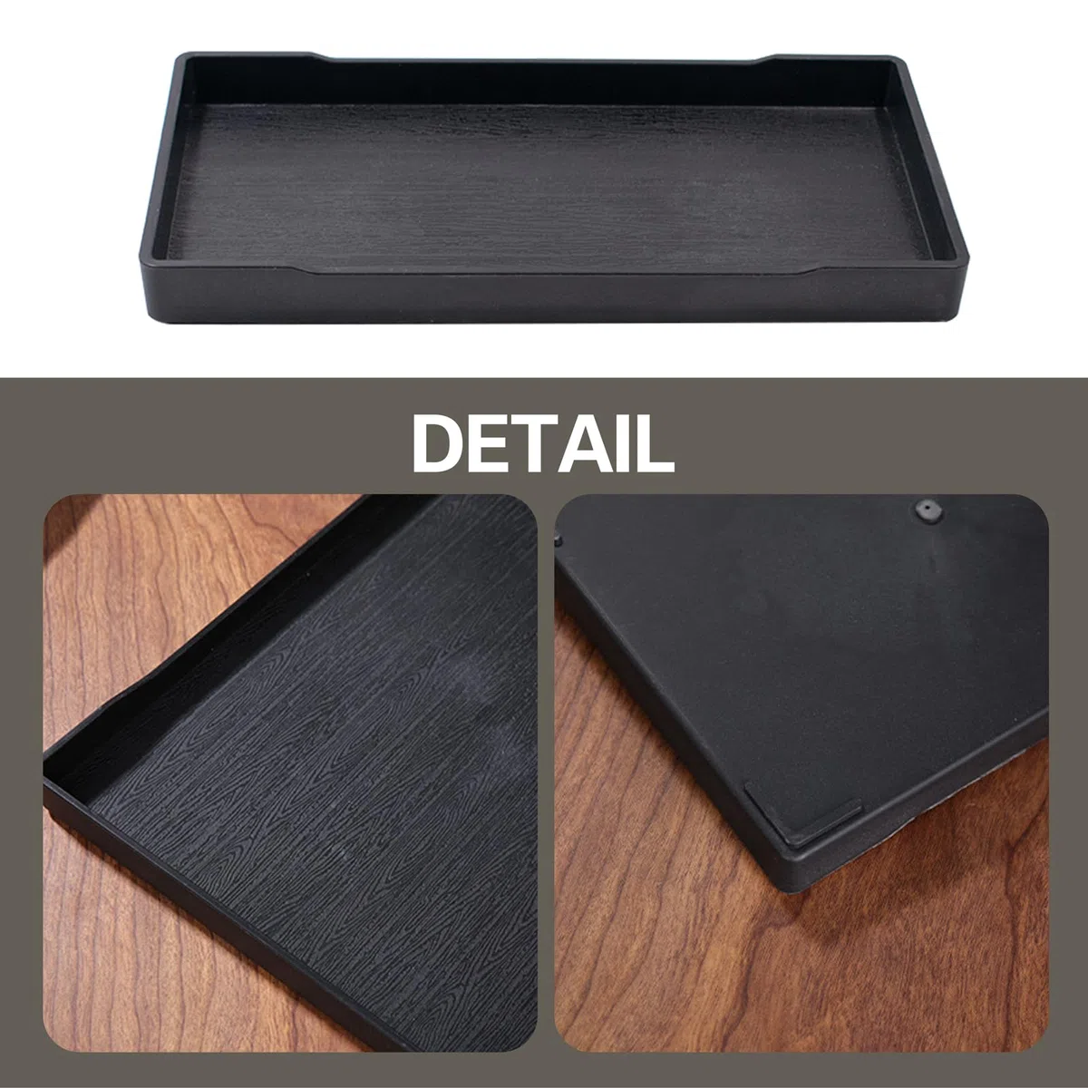 6 bandejas de plástico para restaurantes, para cheques de invitados, para bares, hoteles, dinero en efectivo, tarjetas de crédito, facturas, 20 x 10 x 2,1 cm