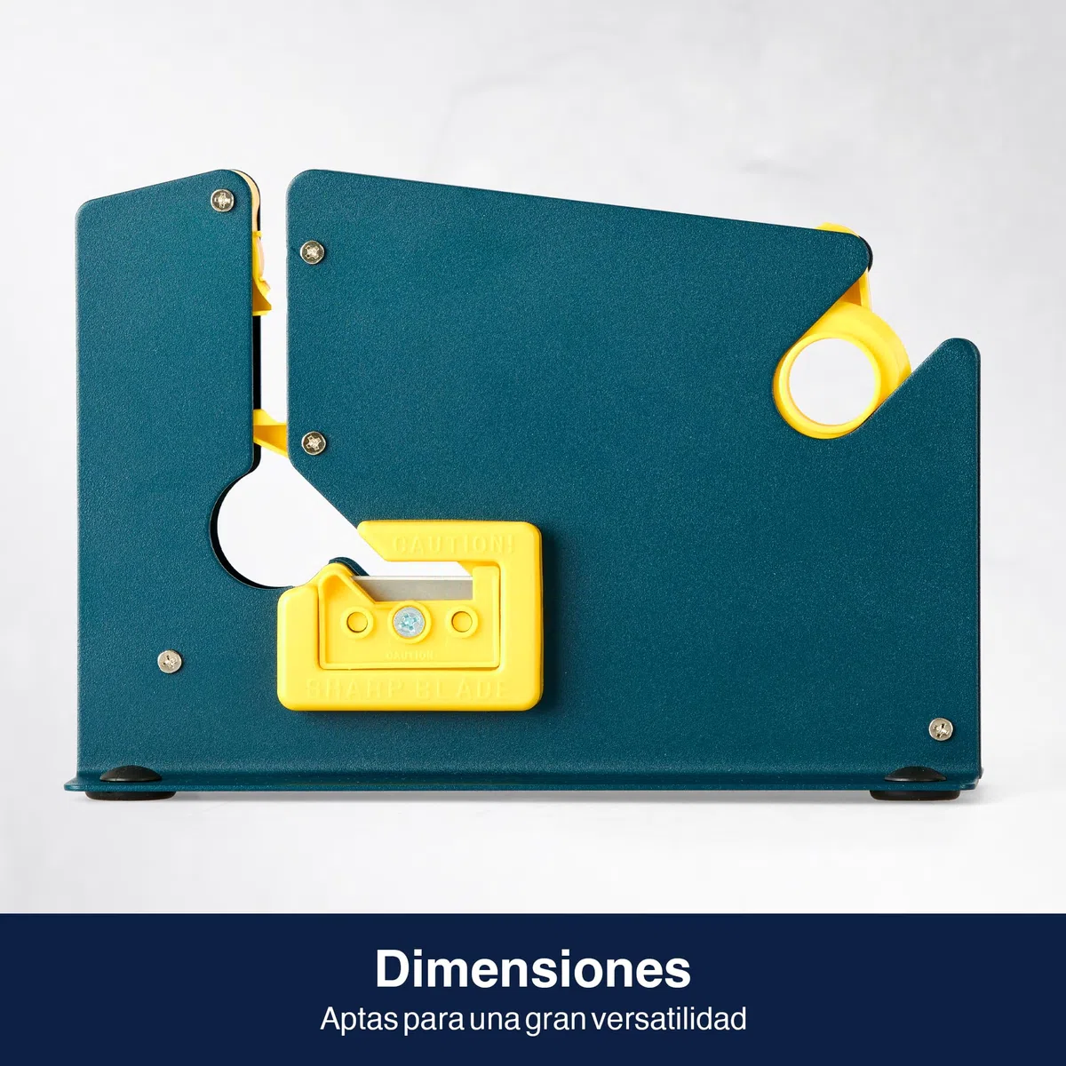 Precifilm Máquina Cierra Bolsas – Sellador de Bolsas de Plástico para Cierre Rápido y Seguro, Compatible con Cintas Adhesivas de 12 mm, Ideal para Tiendas y Uso Doméstico, Metal, Azul