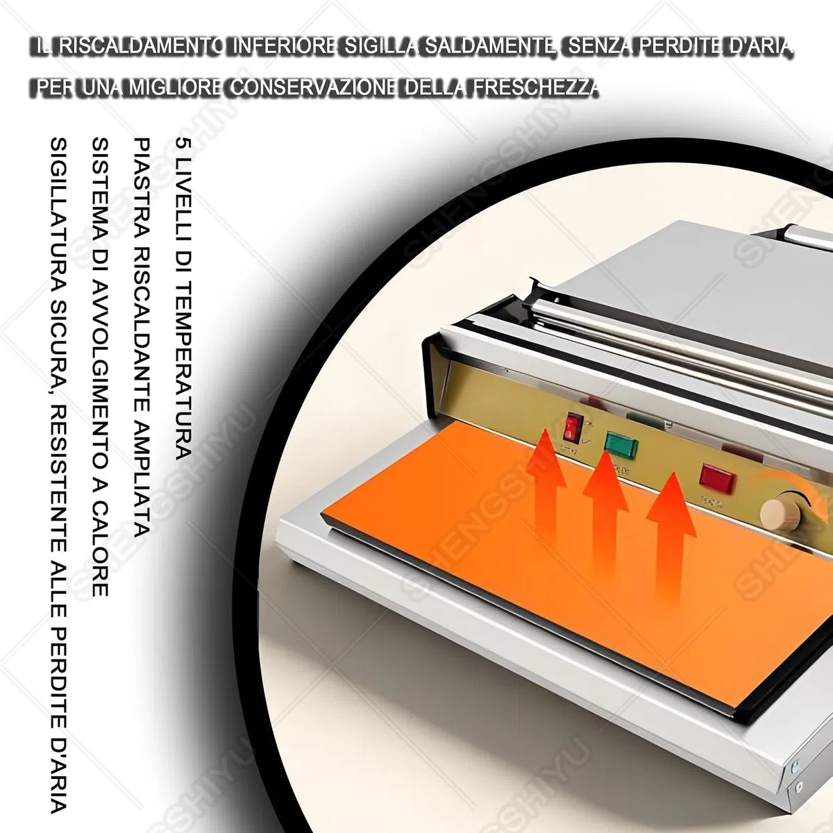 Equipo de Sellado para Film Alimentario, Temperatura Regulable