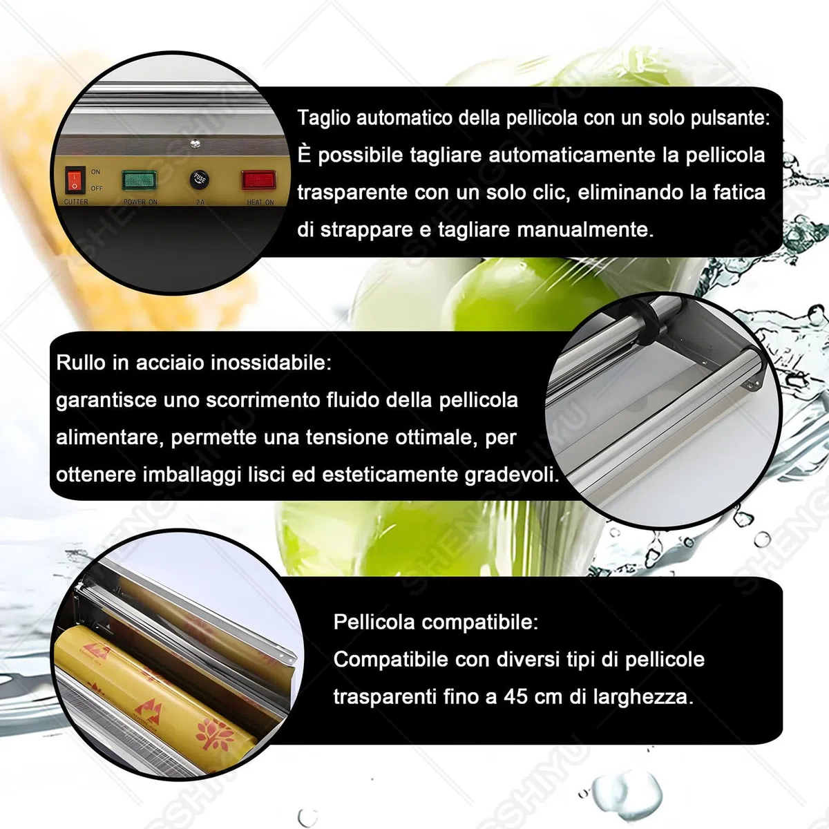 Equipo de Sellado para Film Alimentario, Temperatura Regulable