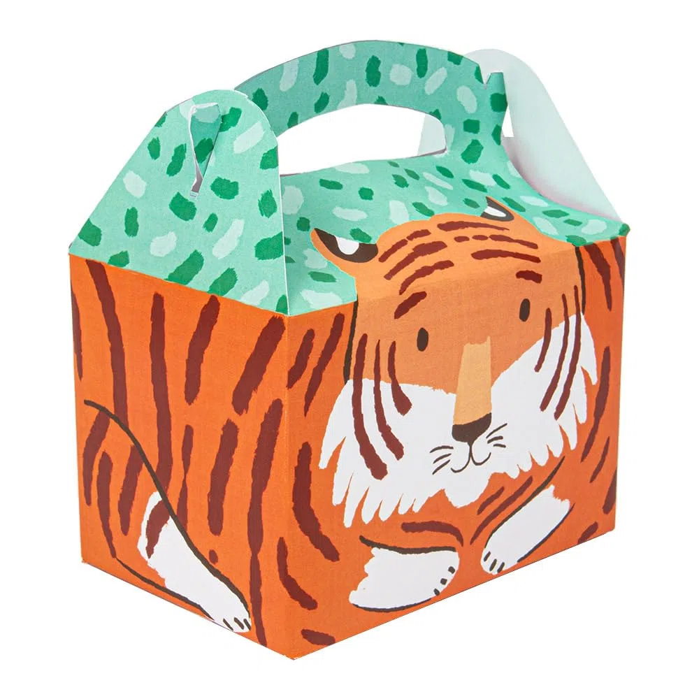 García de Pou - 50 Unidades - Cajas Menu Infantil ''Tigre'' 320 G/M2 15,5X10,5X17,5 Cm Cuatricromía Cartoncillo