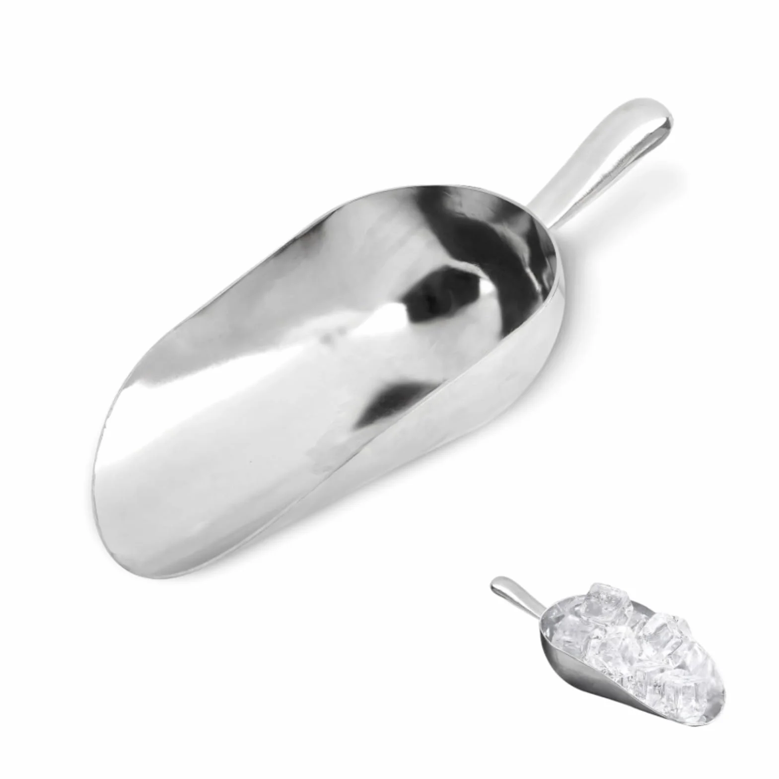 Cucharas multiusos, pala de aluminio de 1 pieza, cuchara de cocina para alimentos, cucharas de utilidad de Metal para harina de hielo, despensa para hornear azúcar