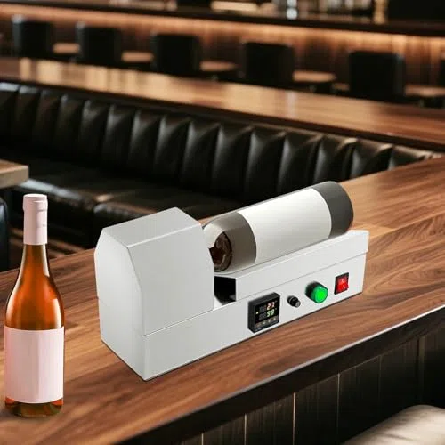 Máquina eléctrica del encogedor de la cápsula del vino, sellador de calor digital del PVC para el envoltorio de la botella, tapa de la mesa compacta con la temperatura ajustable, calefacción rápida de