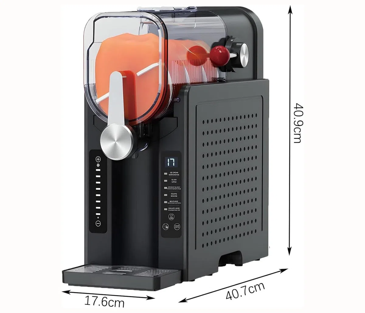 Máquina de granizado con 6 preajustes, no necesita hielo, para cócteles, frappés, helados, batidos, autolimpieza con un solo toque