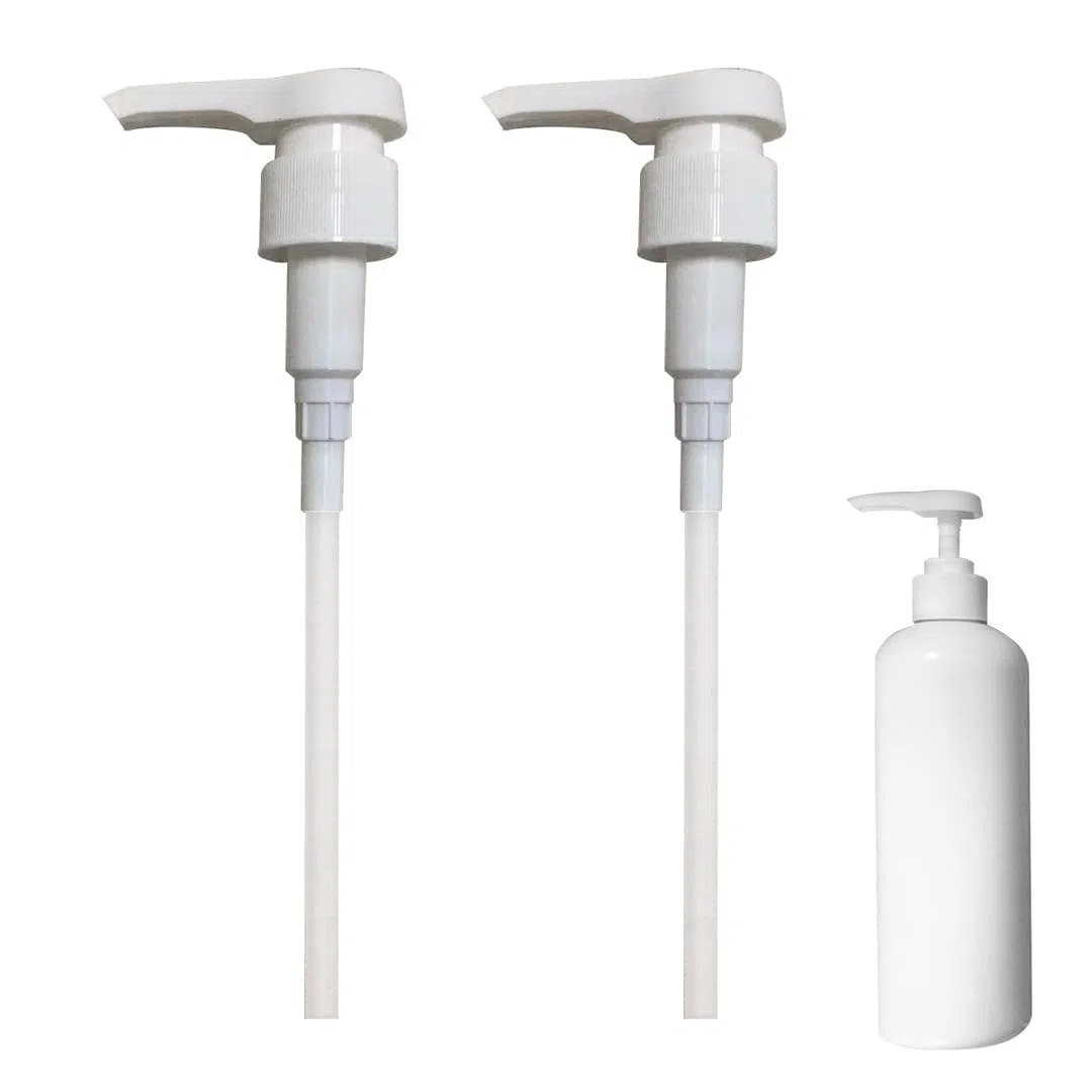 2 Bombas dosificadoras de 1 l de Jarabe para Best Body Nutrition, dispensador de sirope, Reutilizable, Accesorio de Bomba, champú, Botella de Rosca de 30 mm,Bomba para Recipiente con Rosca 28/410