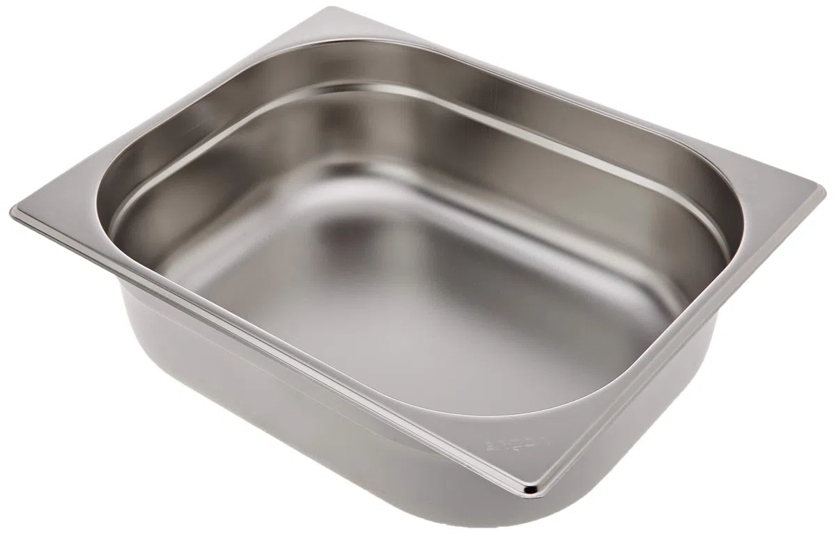 Vogue k928 1/2 Gastronorm sartén de acero inoxidable, 100 mm)