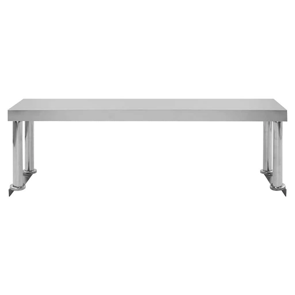 Mesa de trabajo de acero inoxidable con tablero superior 120 x 60