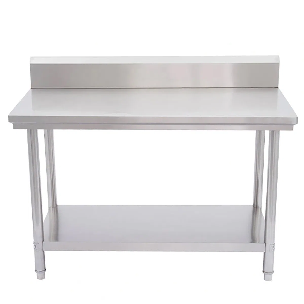 Mesa de Parrilla de Acero Inoxidable con Estante Inferior - Mesa de preparación y Uso en Exteriores - Soporte y Estante de Almacenamiento Duradero para Cocina, lavandería, 150 * 70cm/59 * 27.5in