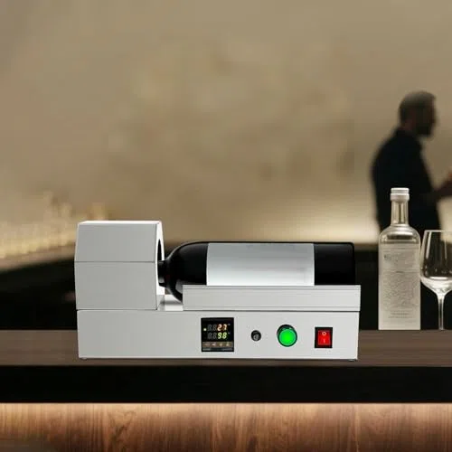 Máquina eléctrica del encogedor de la cápsula del vino, sellador de calor digital del PVC para el envoltorio de la botella, tapa de la mesa compacta con la temperatura ajustable, calefacción rápida de