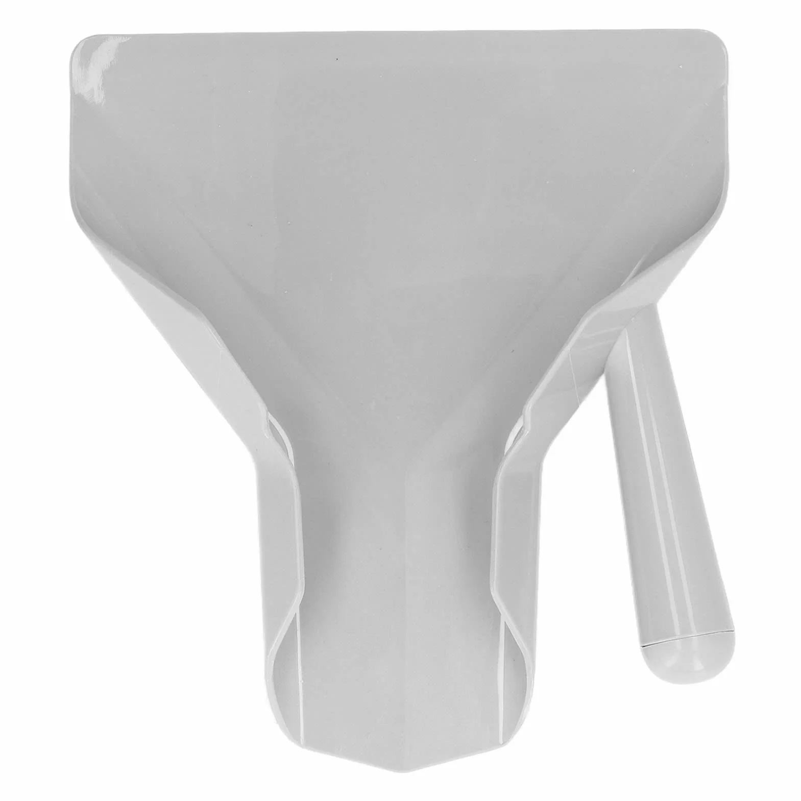 Pala para Patatas Fritas y Palomitas de Plástico 23.5x20.6cm | Cuchara Embudo de Plástico con Mango Derecho Antideslizante para Embalar Bocadillos y Dulces