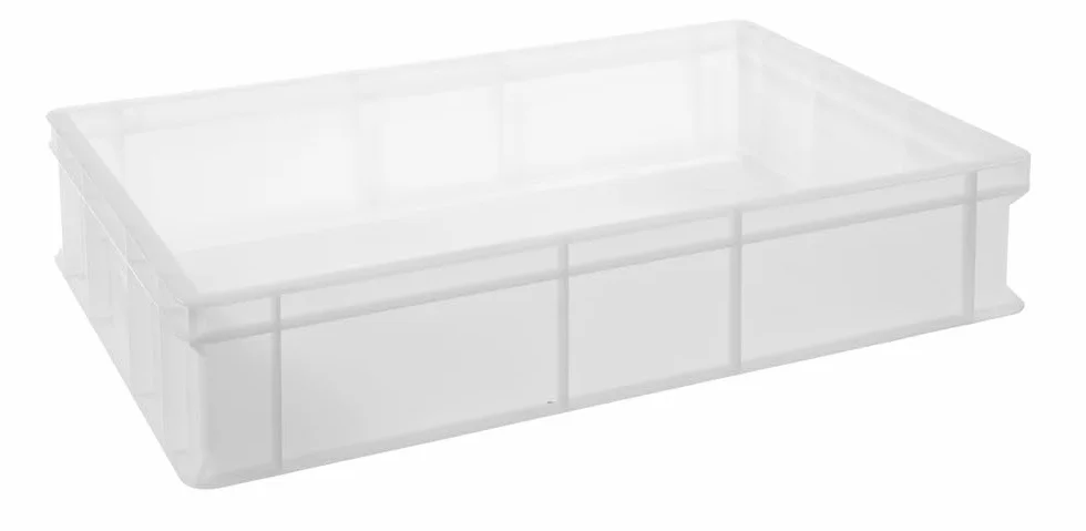 HENDI Caja para masa de pizza y de pan, 24L, caja de fermentación, apilable, sin tapa, apta para alimentos, recipiente contenedor porta masa alimentos, sin BPA, 600x400x(H) 130mm, HDPE