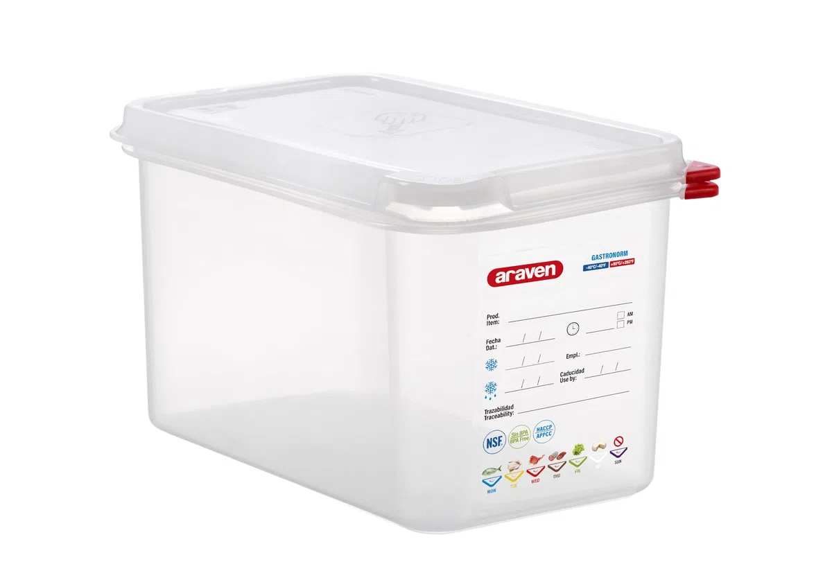 Araven Gastronorm Ermético 1. 4 L. 4,3 265 x 162 x 150
