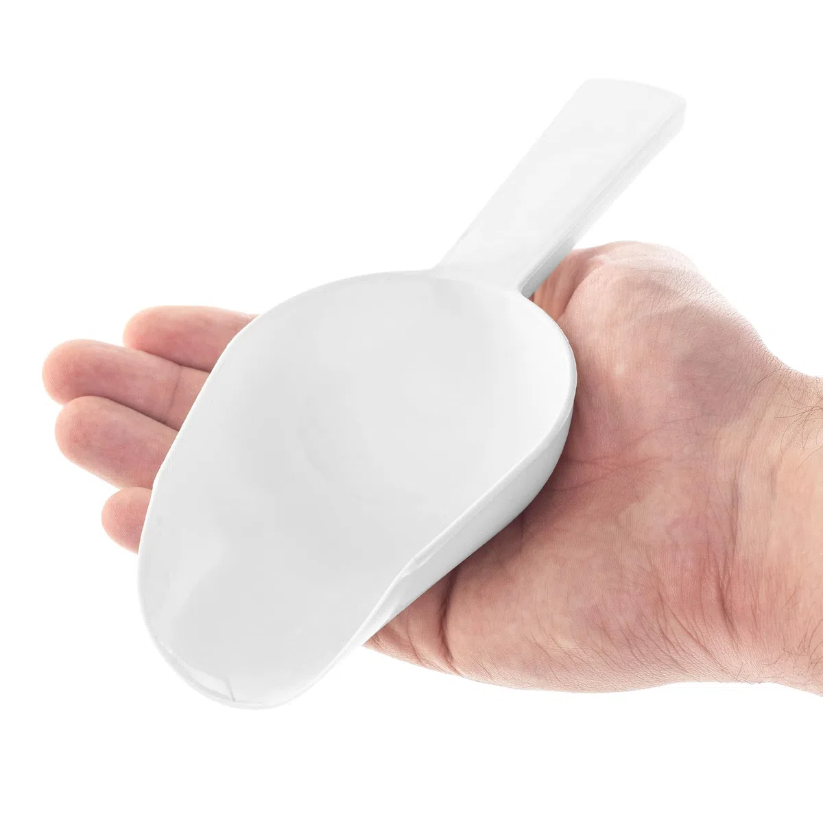 KADAX 2 palas para harina de plástico, pala de pesaje, pequeña pala de llenado, pala de hielo, pala de comida, pala para dosificar harina y azúcar (blanco)