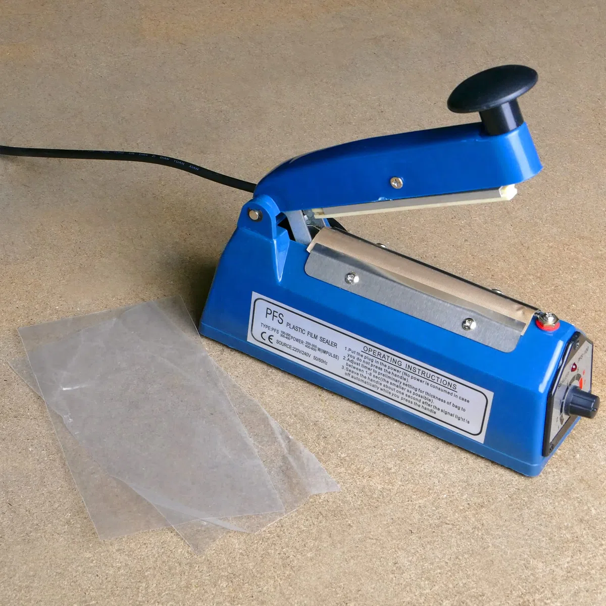 PrimeMatik - Selladora térmica de 10 cm para Bolsas de plástico