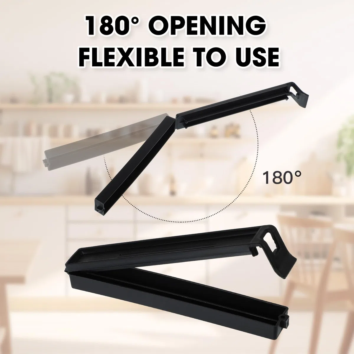 30 piezas de clip de sellado negro, 6/11 cm pinza cierre bolsa de alimentos, clip de cierre de cocina reutilizable de plástico para embalaje de cocina, caramelos aperitivos