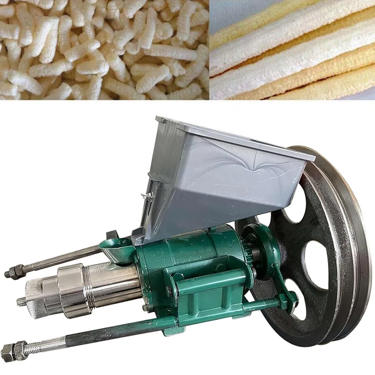 Máquina extractora de arroz y maíz inflado, máquina para Hacer bocadillos de maíz crujientes con 7 moldes, máquina para Preparar bocadillos inflados para el procesamiento d,