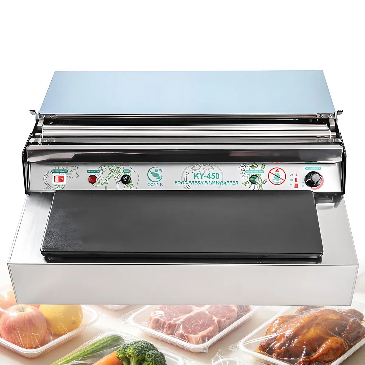 Envasadora Comercial de Película para Alimentos Frescos de 450mm