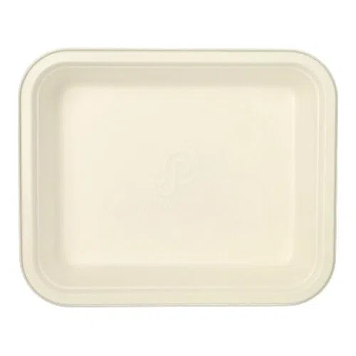 PAPSTAR 100 recipientes Gastronorm GN 1/2 de caña de azúcar, revestidos de PLA cuadrados, 4 l, 6,5 cm x 32,5 cm x 26,5 cm, color blanco