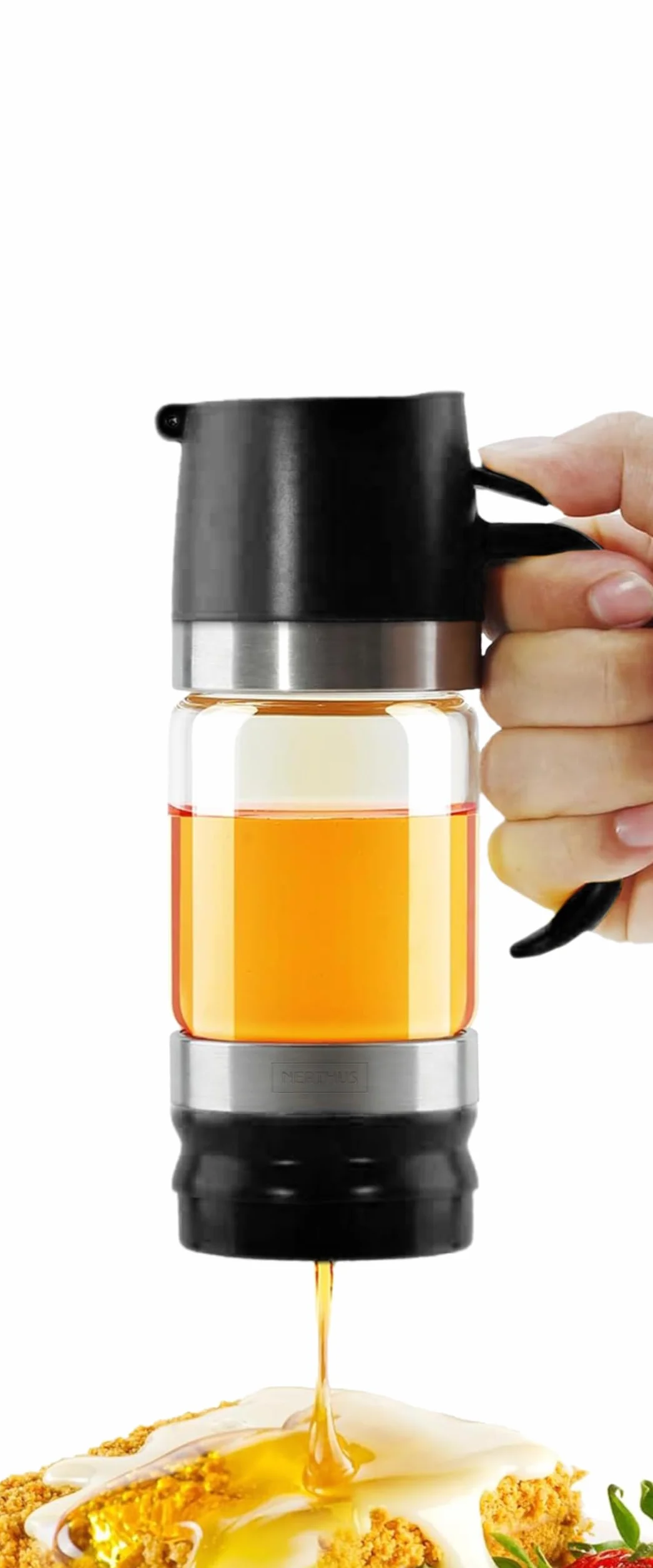 Nerthus FIH 1479 tarro miel 350 ml dosificador para servir miel desayuno cocina