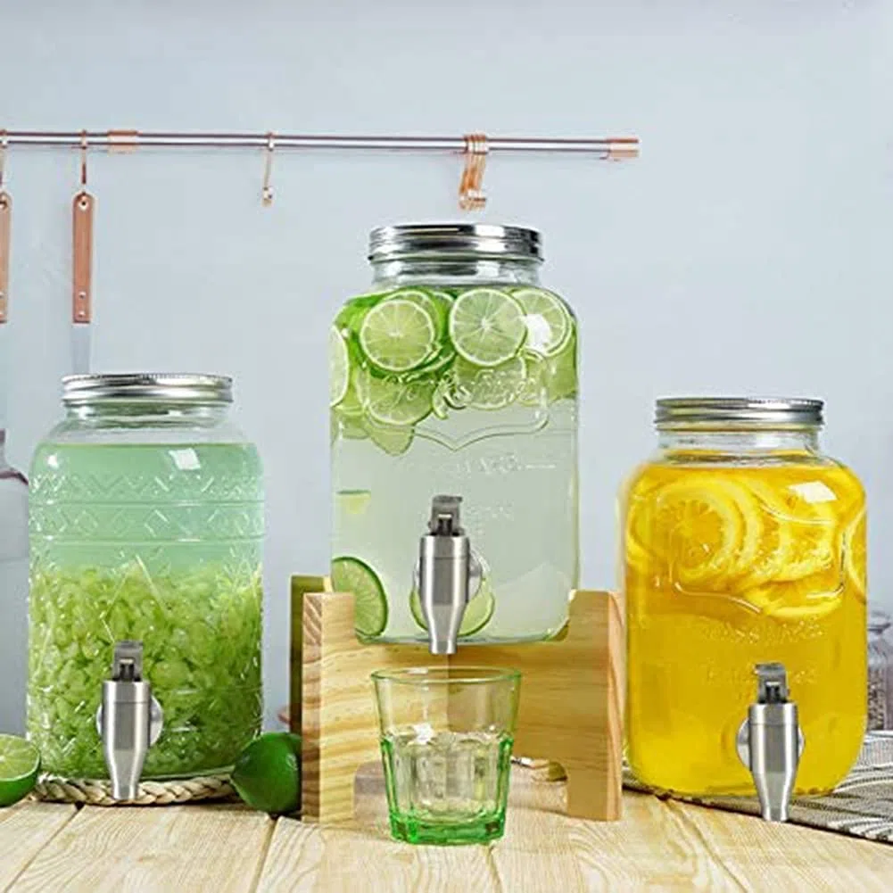 Dispensador de Acero Inoxidable para Agua Bebidas Grifo de Bebidas Grifo de Estilo de Empuje de Repuesto Duradero, Paquete de 2