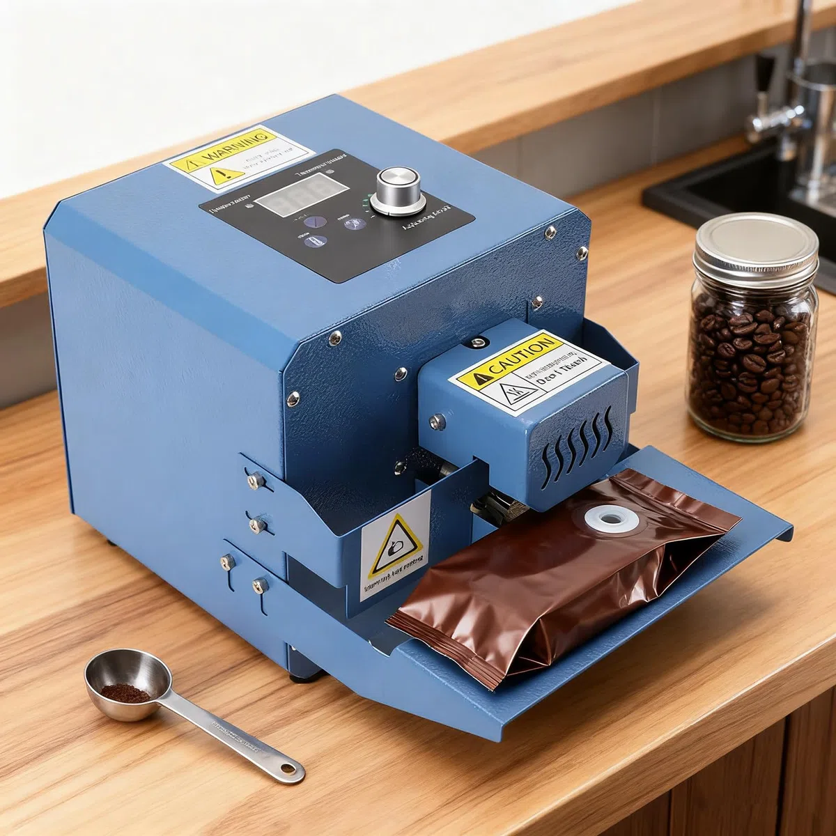 Máquina selladora de calor – Sellador comercial de bolsas de plástico de 300 W para alimentos, perfecto para pequeñas tiendas y cocina doméstica