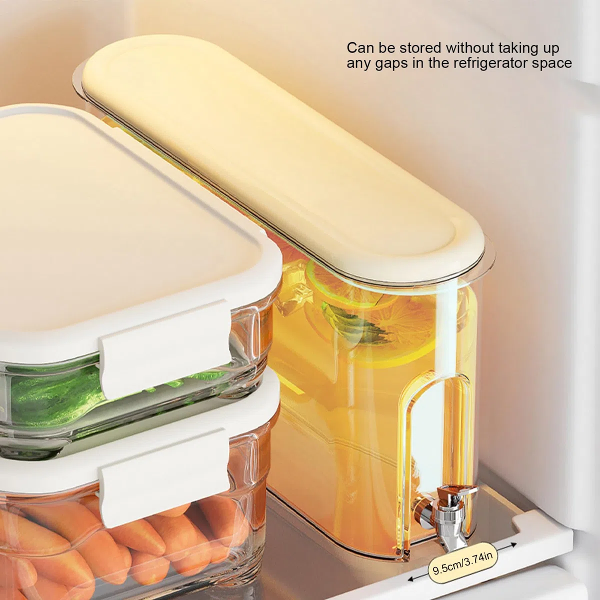 Dispensador De Bebidas Para | Dispensador De Bebidas Líquidas Con Grifo | Contenedor De Refrigerador Con Tapa, Soporte De De Limonada Para El Uso Diario, Estación De