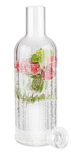 APS 10748 - Botella de silicona transparente (9 x 28,5 cm, 1 litro, MS, silicona)