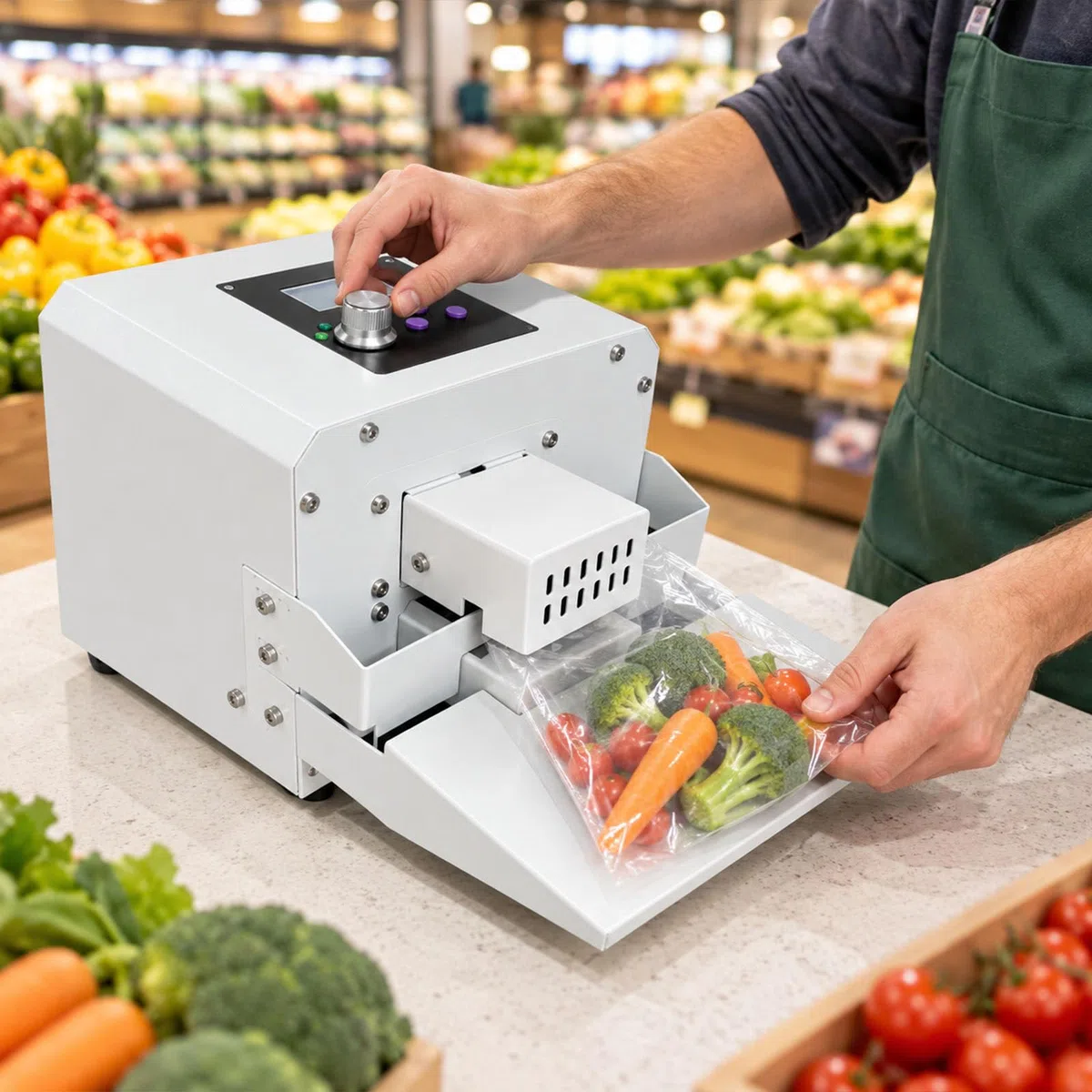 Máquina Selladora Automática, Selladora Térmica De Bolsas De Plástico