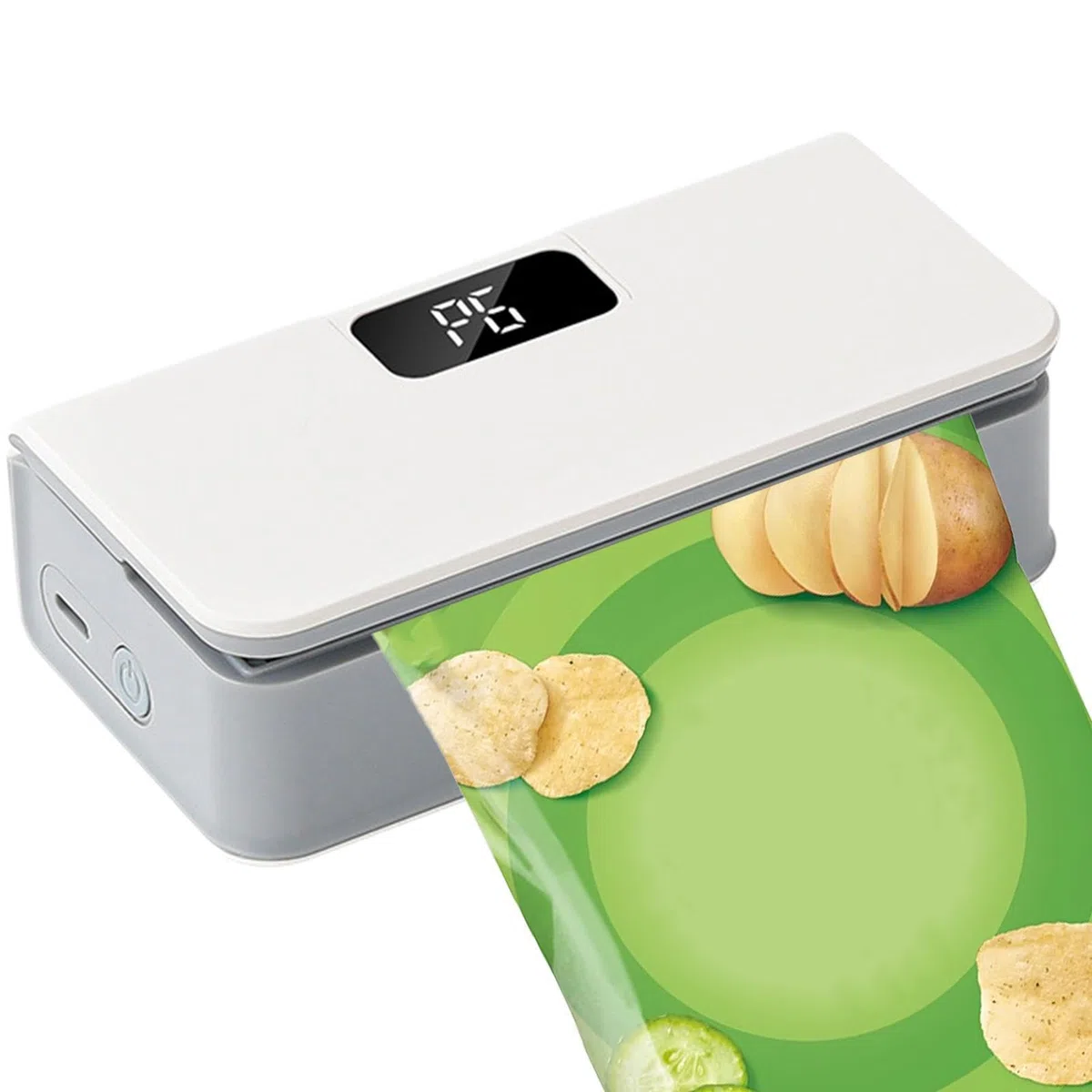 Sellador De Bolsas Pequeño, Mini Sellador Magnético, Selladors Térmico Recargable Con Control Inteligente De Temperatura, Para Sellado Y Corte Con 6 Ajustes De Temperatura Ajustables