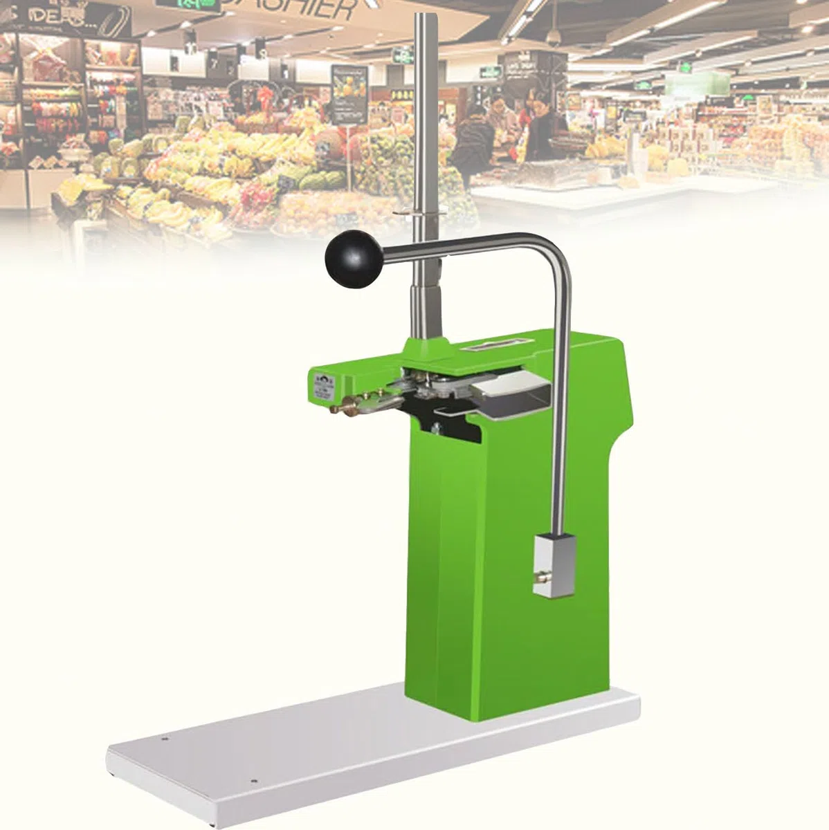 Sellador de bolsas de plástico en forma de U con 2000 grapas, ajuste hermético para supermercados y tiendas de frutas