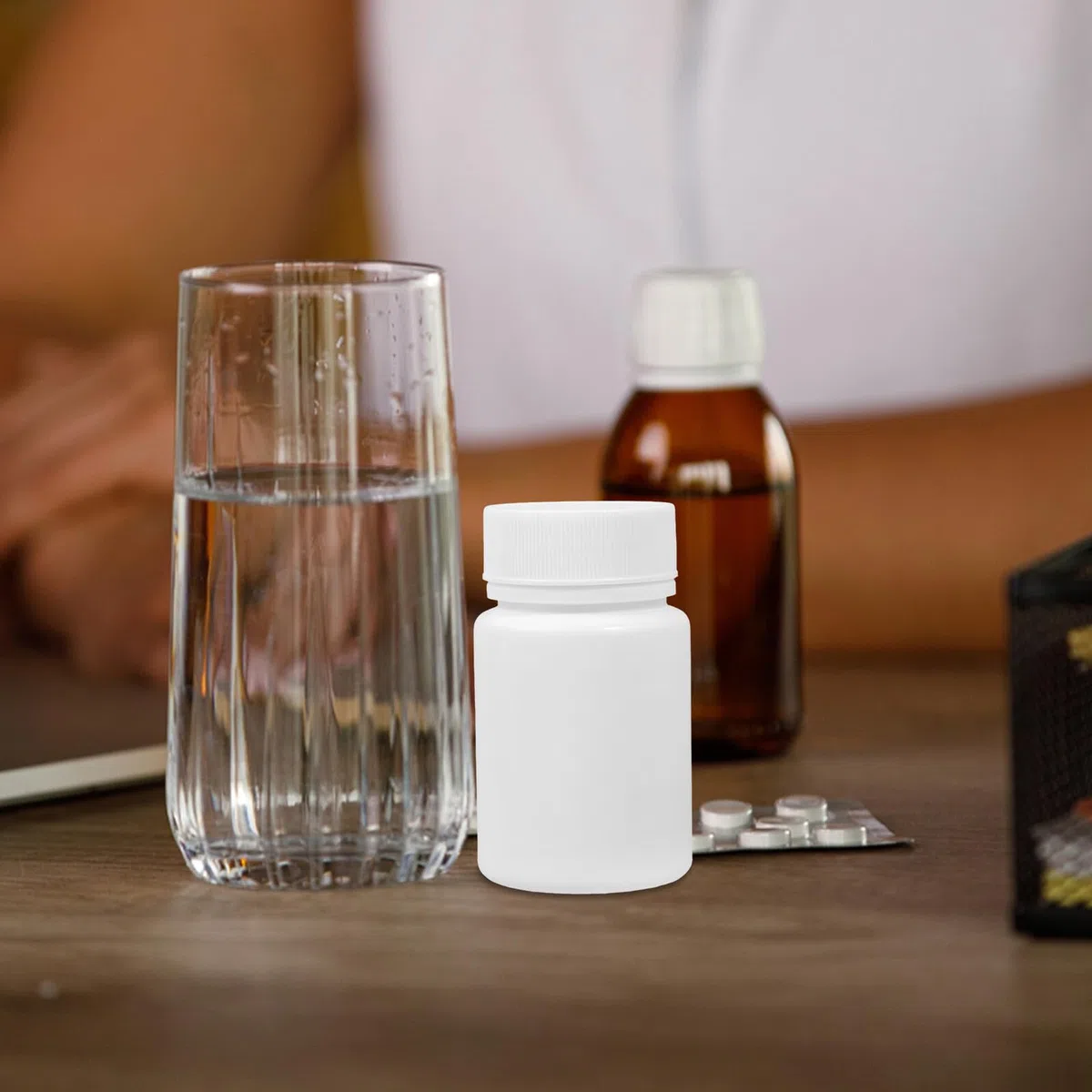 Garneck Botellas de Plástico Vacías 50 Ml Paquete de 20 Unidades con Tapa de Rosca y Sellado Hermético Frascos Reutilizables para Almacenamiento de Pastillas Aceite de Pescado